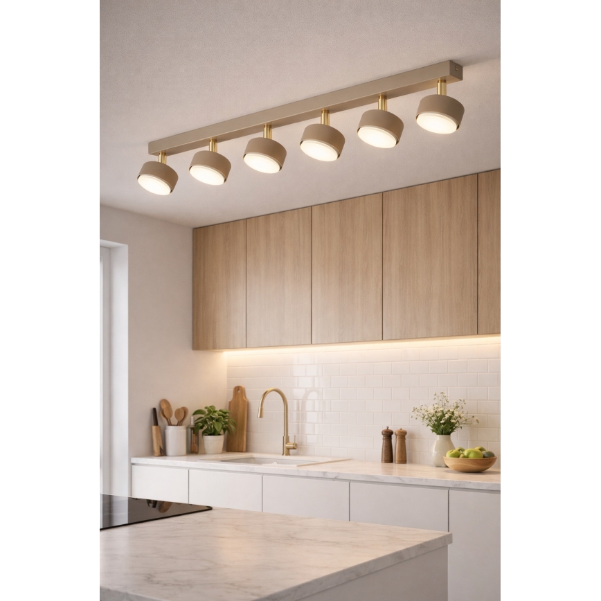 Brilagi - LED RGB+CCT prigušivo ugradno spot svjetlo MONO 6xGX53/14W/230V 2700–6500K Wi-Fi Tuya bež/zlatno