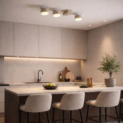 Brilagi - LED RGB+CCT Prigušivo točkasto svjetlo MONO 3xGX53/14W/230V 2700-6500K Wi-Fi Tuya bež