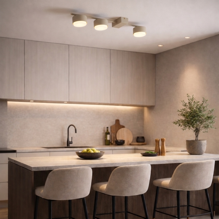 Brilagi - LED RGB+CCT Prigušivo točkasto svjetlo MONO 3xGX53/14W/230V 2700-6500K Wi-Fi Tuya bež