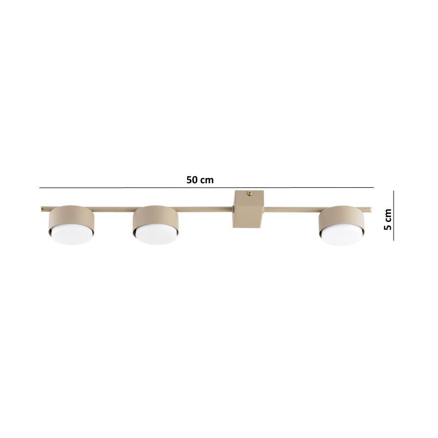 Brilagi - LED RGB+CCT Prigušivo točkasto svjetlo MONO 3xGX53/14W/230V 2700-6500K Wi-Fi Tuya bež