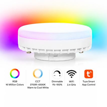 Brilagi - LED RGB+CCT prigušivo točkasto svjetlo MONO 3xGX53/14W/230V 2700-6500K Wi-Fi Tuya bež/zlatna