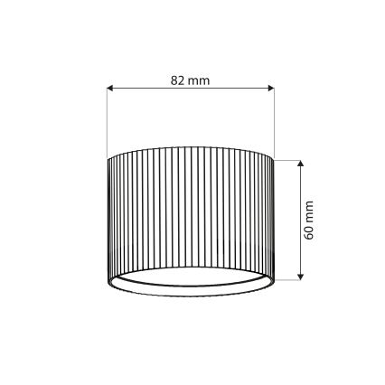 BRILAGI - LED RGB+CCT spot svjetiljka STRIPY s mogućnošću prigušivanja 1xGX53/14W/230V 60x82 mm 2700-6500K Wi-Fi Tuya srebrna
