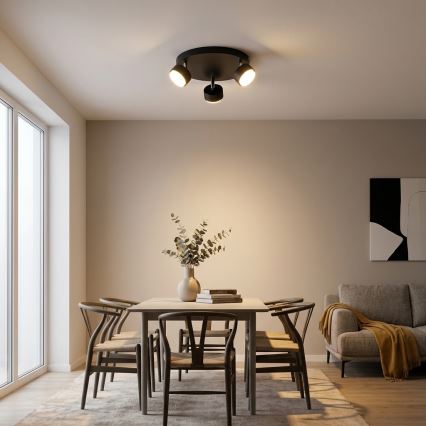 Brilagi - LED RGB+CCT prigušivo ugradno reflektorsko svjetlo MONO 3xGX53/14W/230V 2700-6500K Wi-Fi Tuya crna