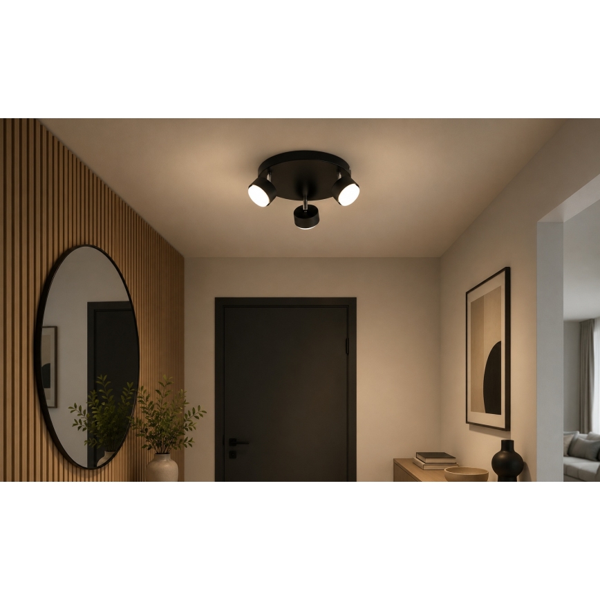 Brilagi - LED RGB+CCT prigušivo ugradno reflektorsko svjetlo MONO 3xGX53/14W/230V 2700-6500K Wi-Fi Tuya crna