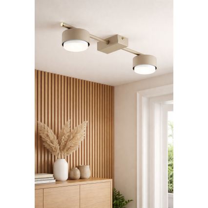 Brilagi - LED RGB+CCT prigušiva spot svjetiljka MONO 2xGX53/14W/230V 2700-6500K Wi-Fi Tuya bež