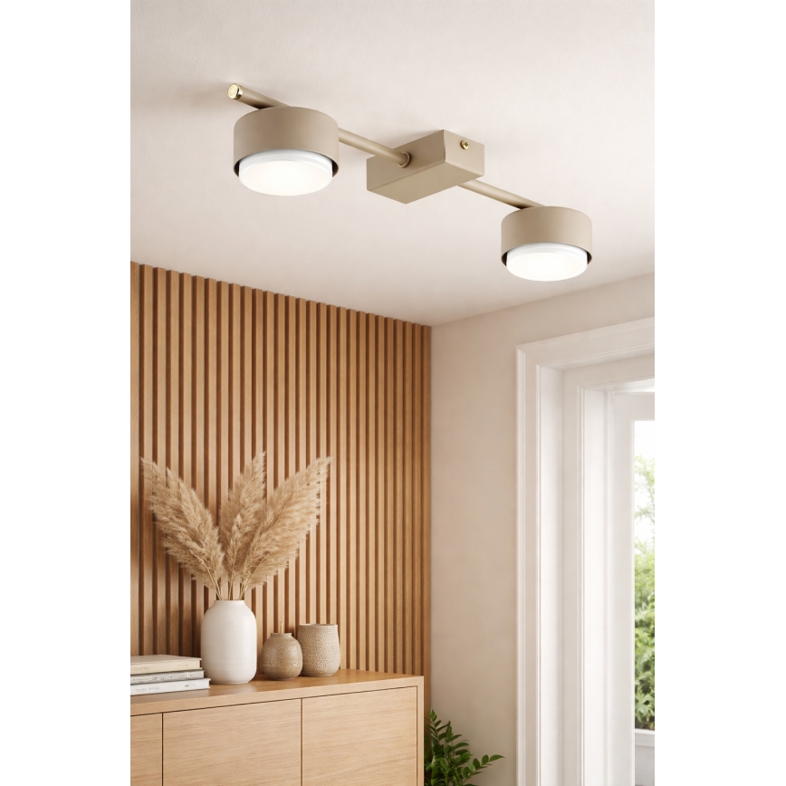 Brilagi - LED RGB+CCT prigušiva spot svjetiljka MONO 2xGX53/14W/230V 2700-6500K Wi-Fi Tuya bež