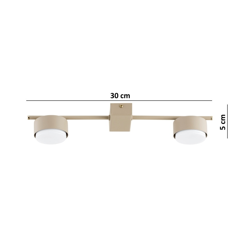 Brilagi - LED RGB+CCT prigušiva spot svjetiljka MONO 2xGX53/14W/230V 2700-6500K Wi-Fi Tuya bež