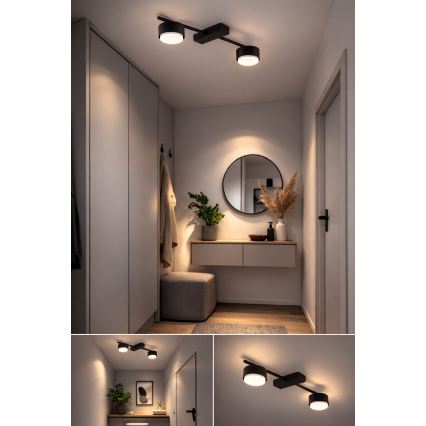 Brilagi - LED RGB+CCT točkasta svjetiljka MONO s mogućnošću prigušivanja 2xGX53/14W/230V 2700-6500K Wi-Fi Tuya crna