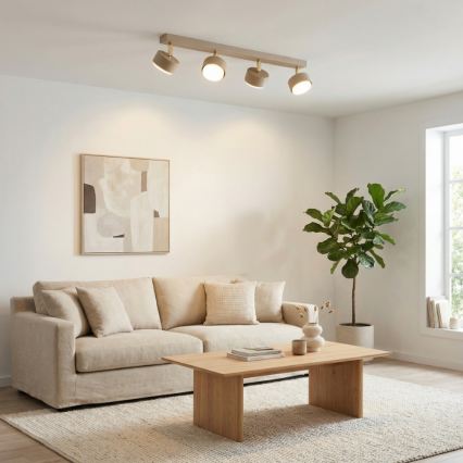 Brilagi - LED RGB+CCT prigušivo spot svjetlo MONO 4xGX53/14W/230V 2700-6500K Wi-Fi Tuya bež