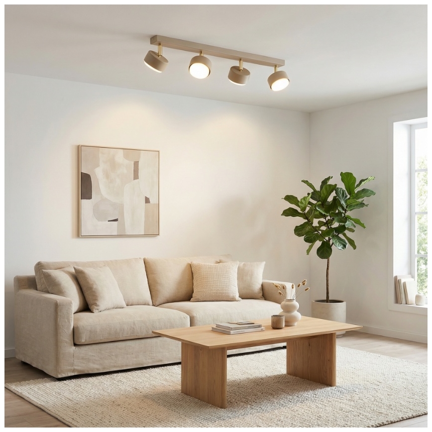 Brilagi - LED RGB+CCT prigušivo spot svjetlo MONO 4xGX53/14W/230V 2700-6500K Wi-Fi Tuya bež