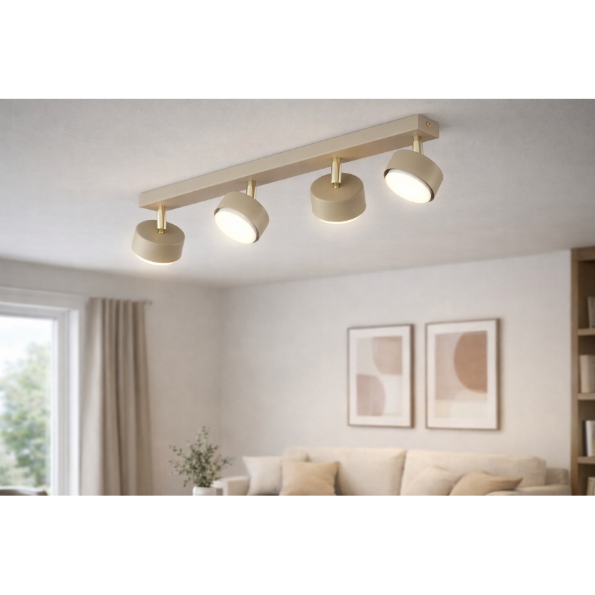 Brilagi - LED RGB+CCT prigušivo spot svjetlo MONO 4xGX53/14W/230V 2700-6500K Wi-Fi Tuya bež