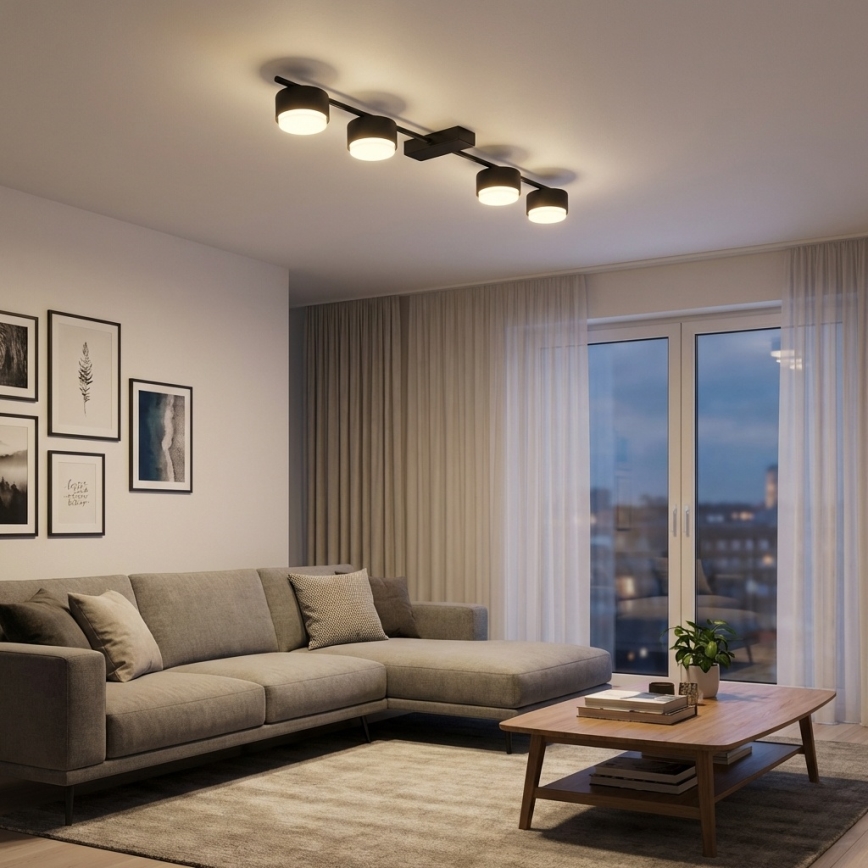 Brilagi - LED RGB+CCT prigušivo spot svjetlo MONO 4xGX53/14W/230V 2700-6500K Wi-Fi Tuya crna