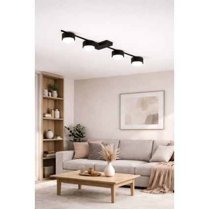 Brilagi - LED RGB+CCT prigušivo spot svjetlo MONO 4xGX53/14W/230V 2700-6500K Wi-Fi Tuya crna