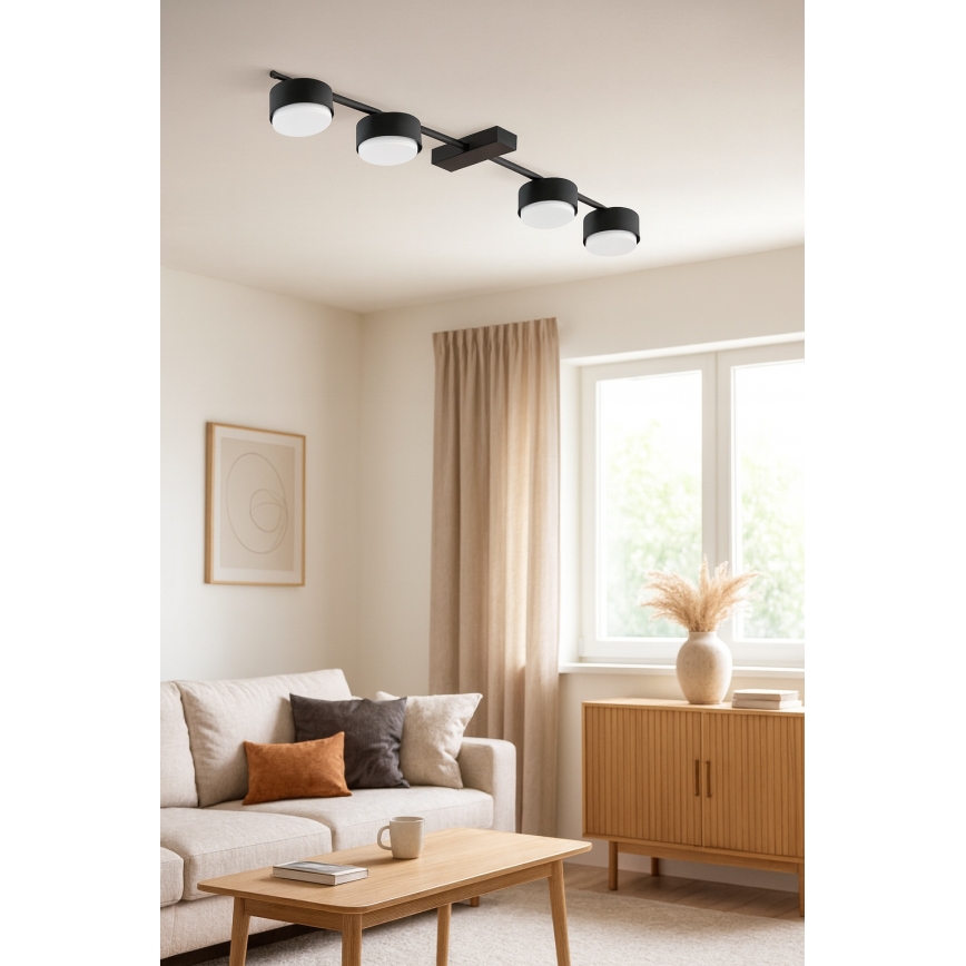 Brilagi - LED RGB+CCT prigušivo spot svjetlo MONO 4xGX53/14W/230V 2700-6500K Wi-Fi Tuya crna
