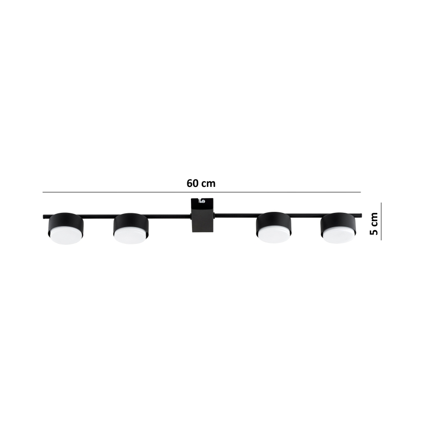Brilagi - LED RGB+CCT prigušivo spot svjetlo MONO 4xGX53/14W/230V 2700-6500K Wi-Fi Tuya crna