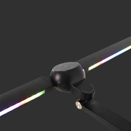 BRILAGI - LED RGBTW prigušiva stolna lampa s dodirnim upravljanjem i kopčom VARIO LED/18W/230V 3000-6500K CRI 96 crna