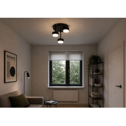 Brilagi - LED RGB+CCT prigušivi nadgradni luster MONO 3xGX53/14W/230V 2700-6500K Wi-Fi Tuya crna