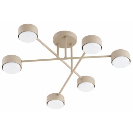 Brilagi - LED RGB+CCT površinski montirani stropni luster s prigušivanjem MONO 6xGX53/14W/230V 2700-6500K Wi-Fi Tuya crna