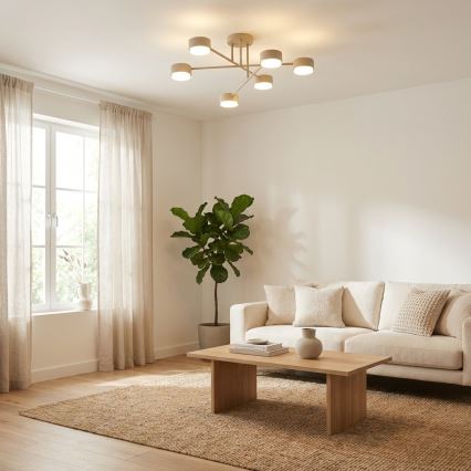 Brilagi - LED RGB+CCT površinski montirani stropni luster s prigušivanjem MONO 6xGX53/14W/230V 2700-6500K Wi-Fi Tuya crna
