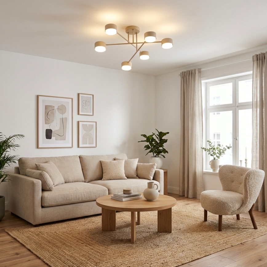 Brilagi - LED RGB+CCT površinski montirani stropni luster s prigušivanjem MONO 6xGX53/14W/230V 2700-6500K Wi-Fi Tuya crna