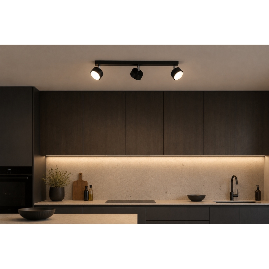 Brilagi - LED RGB+CCT prigušiva ugradna spot svjetiljka MONO 3xGX53/14W/230V 2700-6500K Wi-Fi Tuya crna