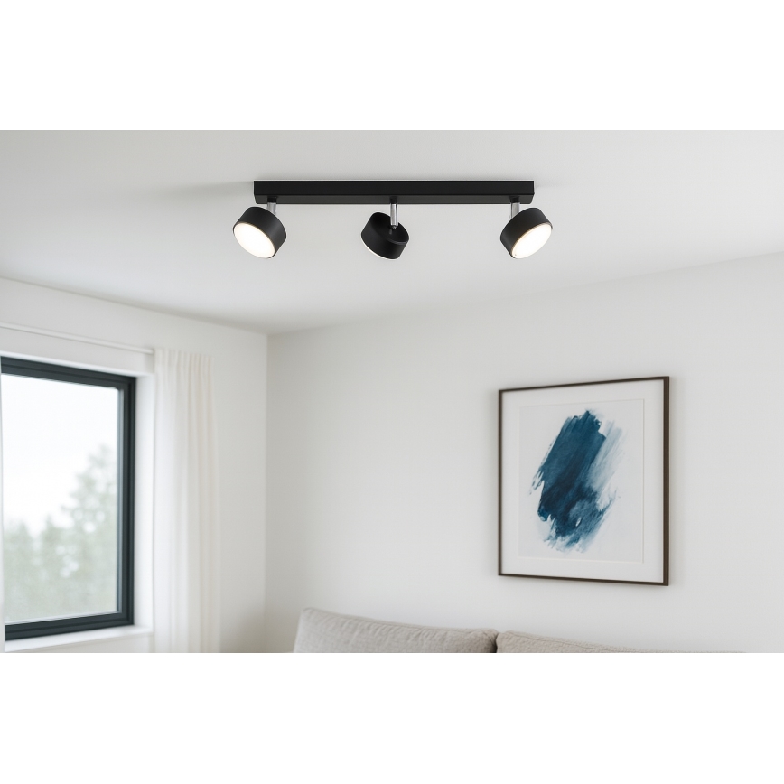 Brilagi - LED RGB+CCT prigušiva ugradna spot svjetiljka MONO 3xGX53/14W/230V 2700-6500K Wi-Fi Tuya crna