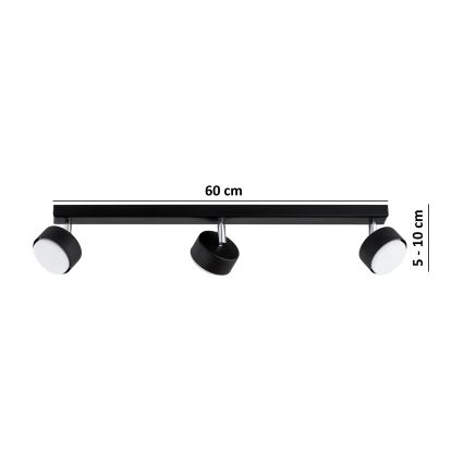 Brilagi - LED RGB+CCT prigušiva ugradna spot svjetiljka MONO 3xGX53/14W/230V 2700-6500K Wi-Fi Tuya crna