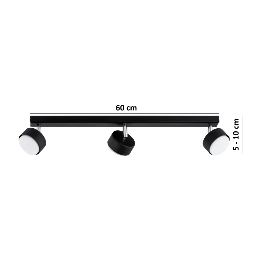 Brilagi - LED RGB+CCT prigušiva ugradna spot svjetiljka MONO 3xGX53/14W/230V 2700-6500K Wi-Fi Tuya crna