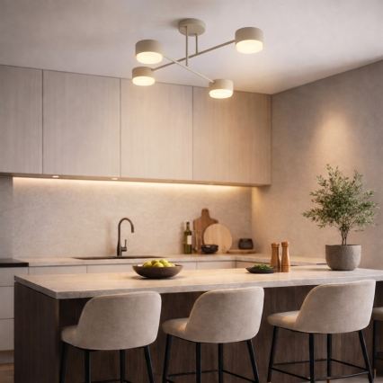 Brilagi - LED RGB+CCT s mogućnošću prigušivanja nadgradna stropna svjetiljka MONO 4xGX53/14W/230V 2700-6500K Wi-Fi Tuya crna