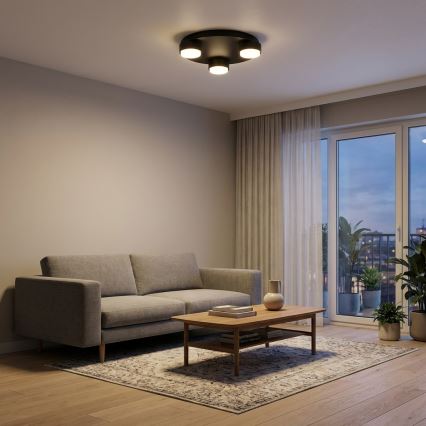 Brilagi - LED RGB+CCT prigušivo stropno svjetlo MONO 3xGX53/14W/230V 2700-6500K Wi-Fi Tuya Ø 30 cm crno