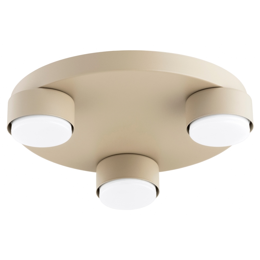 Brilagi - LED RGB+CCT prigušivačka stropna svjetiljka MONO 3xGX53/14W/230V 2700-6500K Wi-Fi Tuya, promjer 30 cm, bež