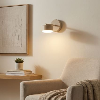Brilagi - LED RGB+CCT prigušiva zidna svjetiljka MONO 1xGX53/14W/230V 2700-6500K Wi-Fi Tuya bež