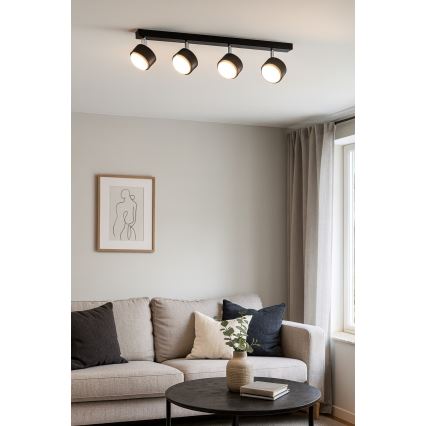 Brilagi - LED RGB+CCT prigušivo ugradno točkasto svjetlo MONO 4xGX53/14W/230V 2700-6500K Wi-Fi Tuya crna
