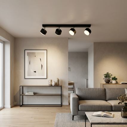Brilagi - LED RGB+CCT prigušivo ugradno točkasto svjetlo MONO 4xGX53/14W/230V 2700-6500K Wi-Fi Tuya crna