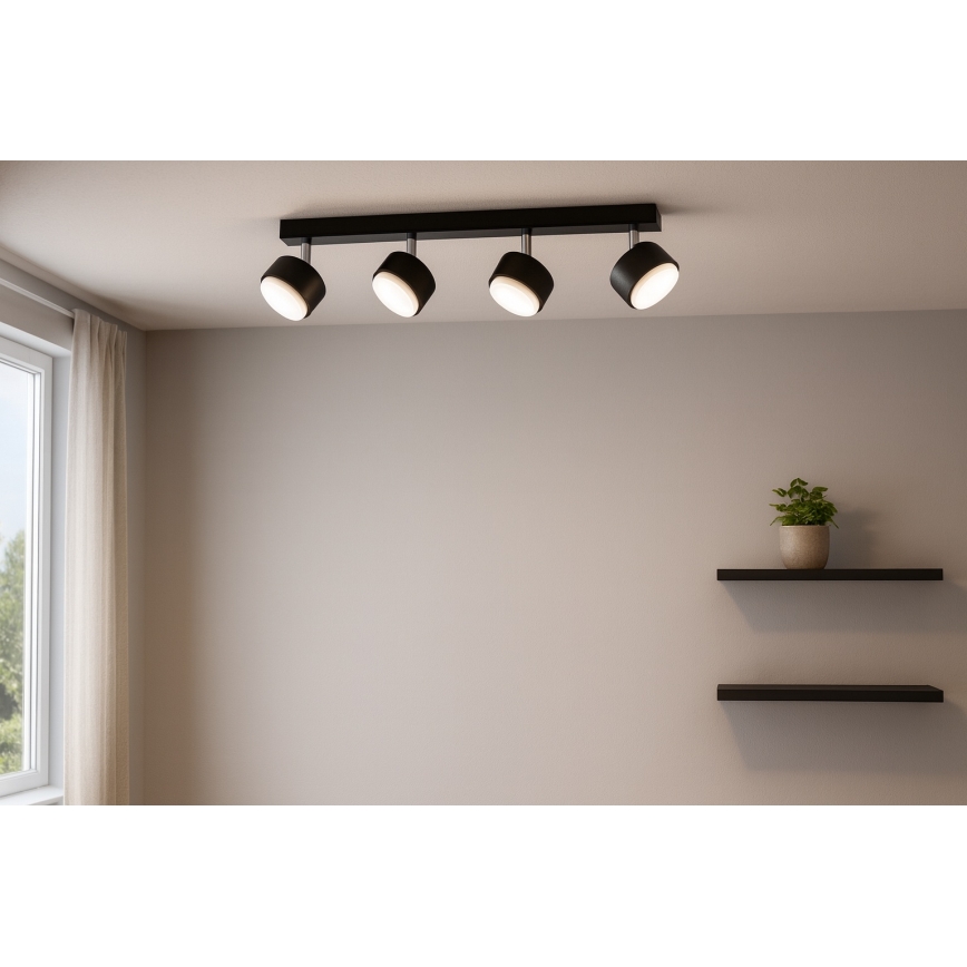 Brilagi - LED RGB+CCT prigušivo ugradno točkasto svjetlo MONO 4xGX53/14W/230V 2700-6500K Wi-Fi Tuya crna