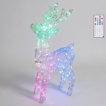 BRILAGI - LED RGBIC Vanjska božićna dekoracija LED/9W/230V 120 cm IP44 irvas + daljinski upravljač