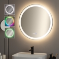 BRILAGI - LED RGBW kupaonsko grijano ogledalo AVA PRO LED/18W/230V, promjer 60 cm, IP44, CRI 90, prigušivo + CCT