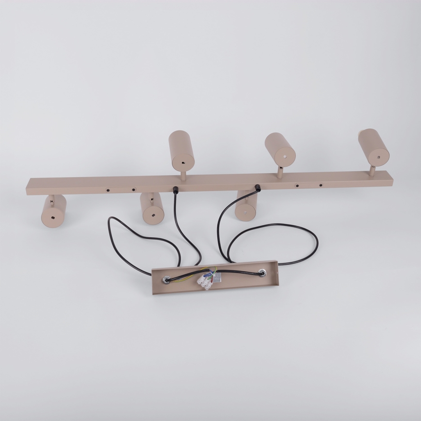 Brilagi - LED RGBW luster na užetu SELE, s mogućnošću prigušivanja 6xGU10/6,5W/230V 2700-6500K bež + daljinski upravljač