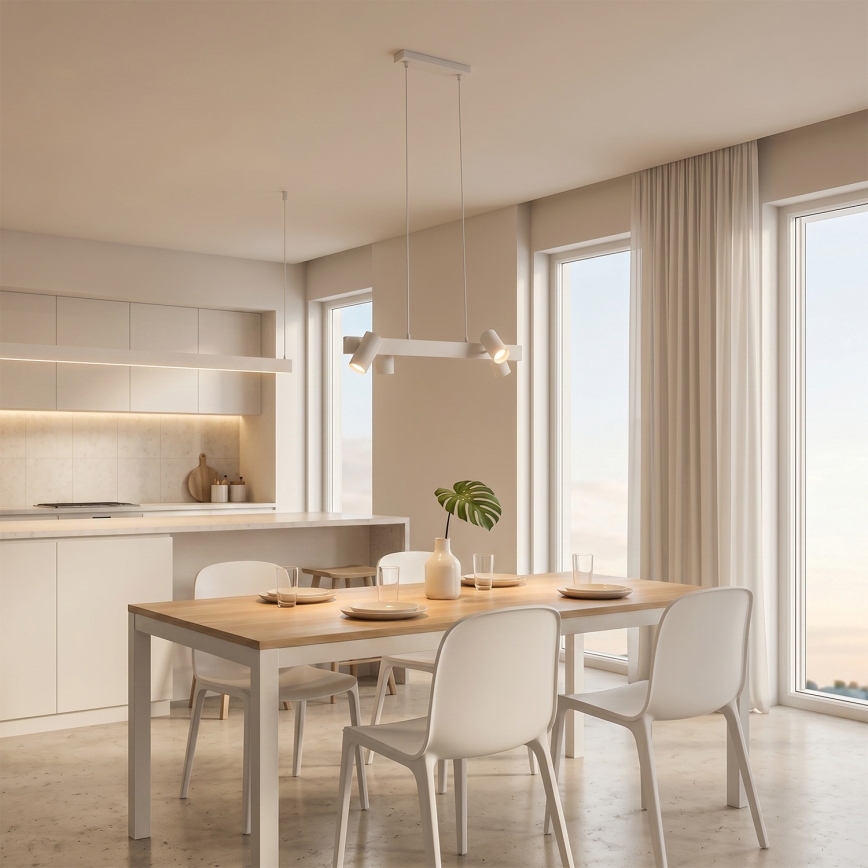 Brilagi - LED RGBW s mogućnošću prigušivanja, viseći luster na kabelu SELE 4xGU10/6,5W/230V 2700-6500K bijela