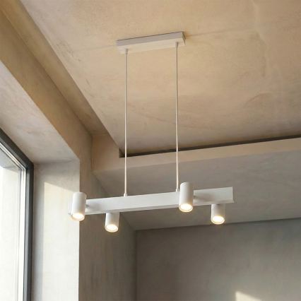 Brilagi - LED RGBW s mogućnošću prigušivanja, viseći luster na kabelu SELE 4xGU10/6,5W/230V 2700-6500K bijela