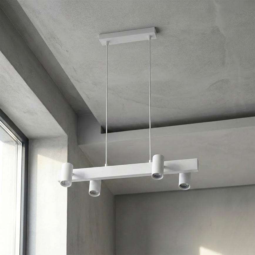 Brilagi - LED RGBW s mogućnošću prigušivanja, viseći luster na kabelu SELE 4xGU10/6,5W/230V 2700-6500K bijela