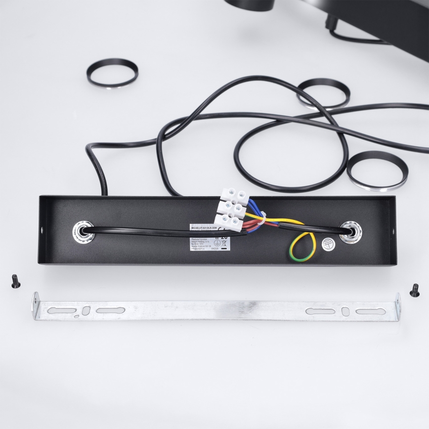 Brilagi - LED RGBW s mogućnošću prigušivanja, viseći luster na sajli SELE 4xGU10/6,5W/230V 2700-6500K crna