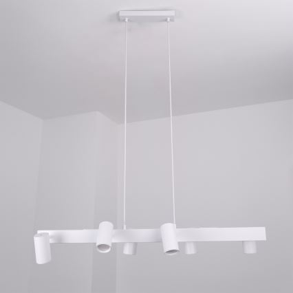 Brilagi - LED RGBW prigušivi luster na sajli SELE 6xGU10/6,5W/230V 2700-6500K bijela + daljinski upravljač