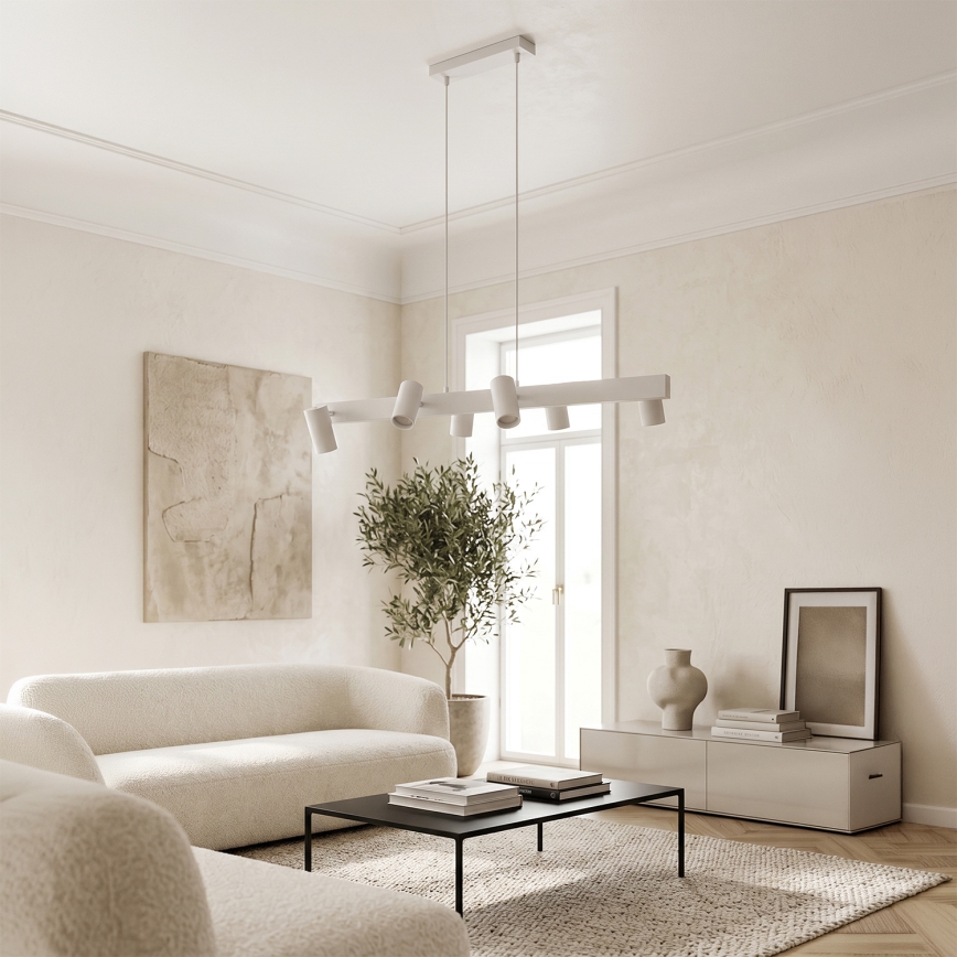 Brilagi - LED RGBW prigušivi luster na sajli SELE 6xGU10/6,5W/230V 2700-6500K bijela + daljinski upravljač