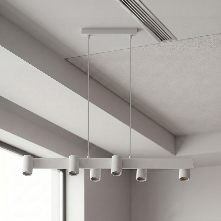 Brilagi - LED RGBW prigušivi luster na sajli SELE 6xGU10/6,5W/230V 2700-6500K bijela + daljinski upravljač