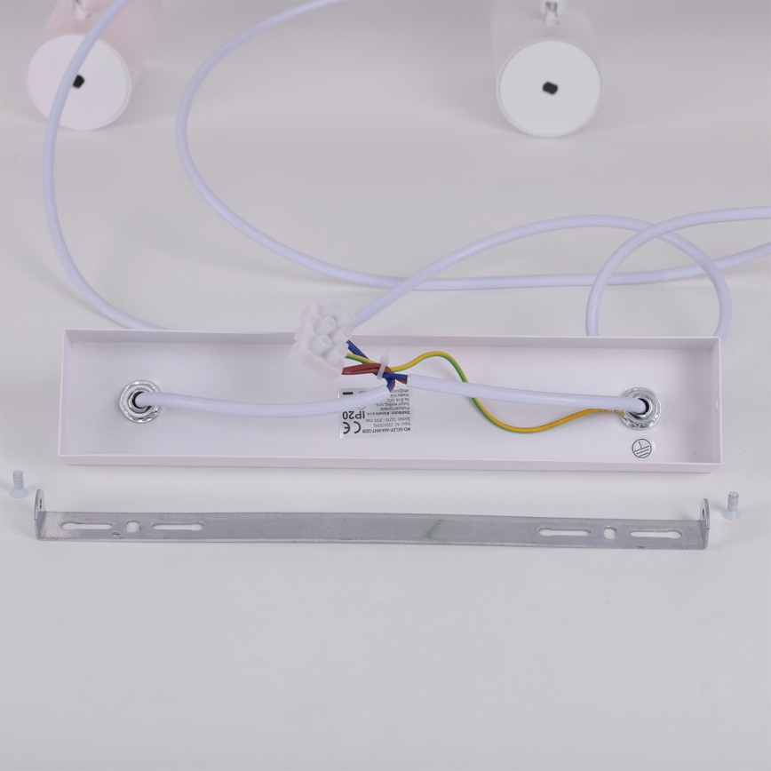 Brilagi - LED RGBW prigušivi luster na sajli SELE 6xGU10/6,5W/230V 2700-6500K bijela/dekor hrasta + daljinski upravljač