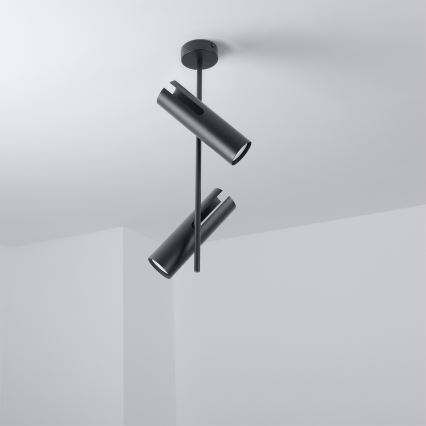 Brilagi - LED RGBW stropna svjetiljka na štapu BRANCH s mogućnošću prigušivanja 2xGU10/6,5W/230V 2700-6500K crna
