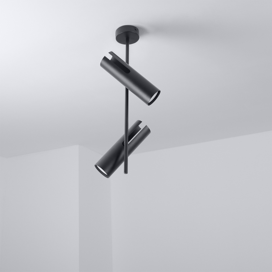 Brilagi - LED RGBW stropna svjetiljka na štapu BRANCH s mogućnošću prigušivanja 2xGU10/6,5W/230V 2700-6500K crna