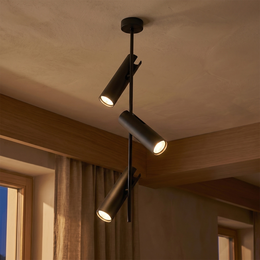 Brilagi - LED RGBW luster s mogućnošću prigušivanja na stalku BRANCH 3xGU10/6,5W/230V 2700-6500K crna