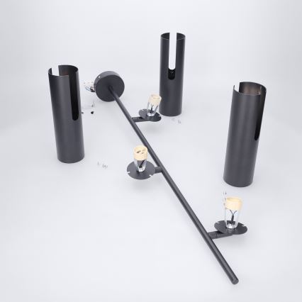 Brilagi - LED RGBW luster s mogućnošću prigušivanja na stalku BRANCH 3xGU10/6,5W/230V 2700-6500K crna